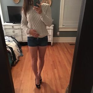 Stretchy denim looking shorts